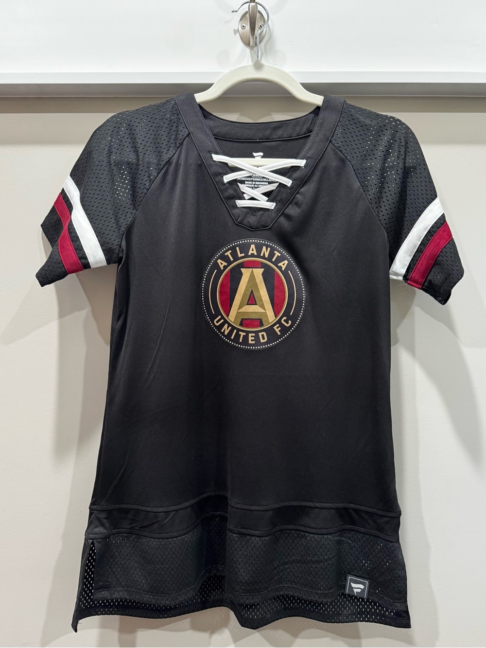 Atlanta United FC Women's Black Lace-Up Jersey